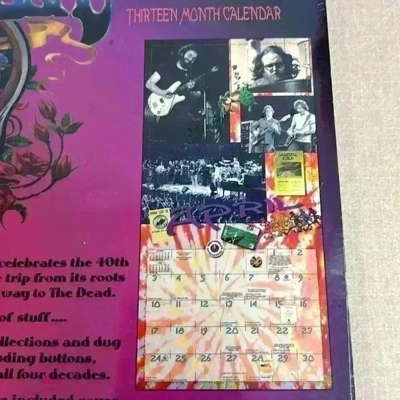 Grateful Dead 2005 Calendar Factory Sealed NWT - Picture 4 of 4